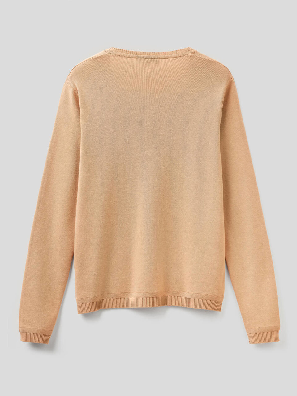 Pullover aus reiner Baumwolle mit V-Ausschnitt image number 2