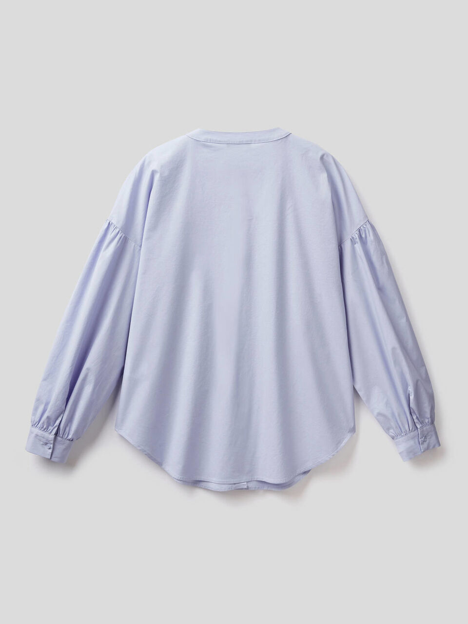Bluse aus stretchiger Baumwolle mit Ballonärmeln image number 2