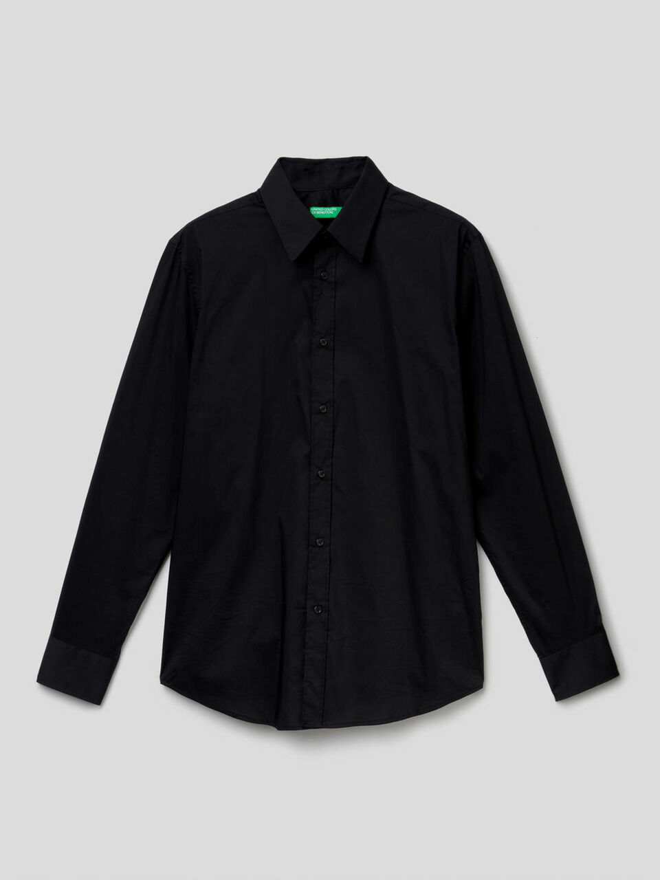 Einfarbiges Slim-Fit-Hemd Herren image number 1