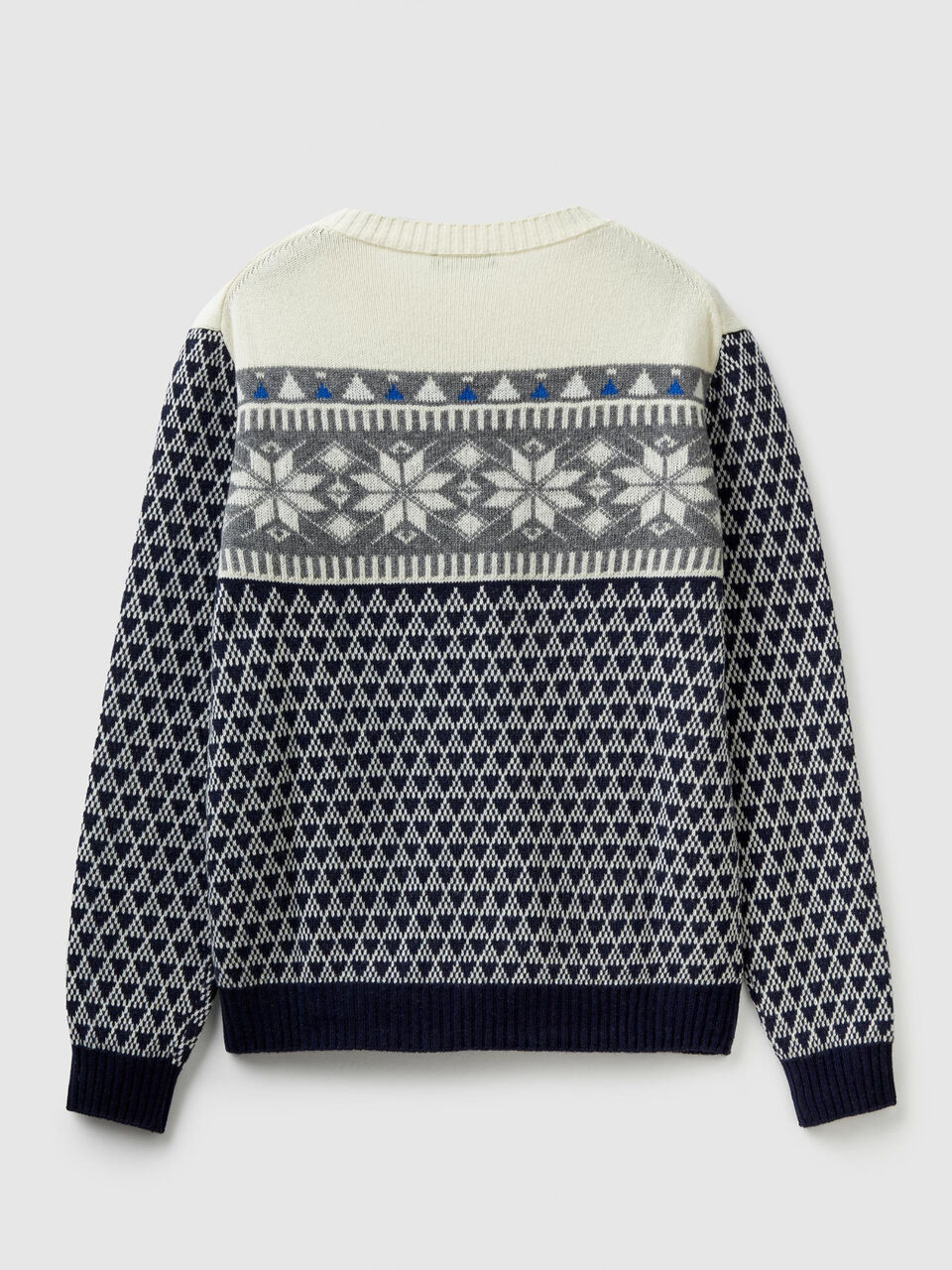 Jacquard-Pullover mit Rundausschnitt image number 2