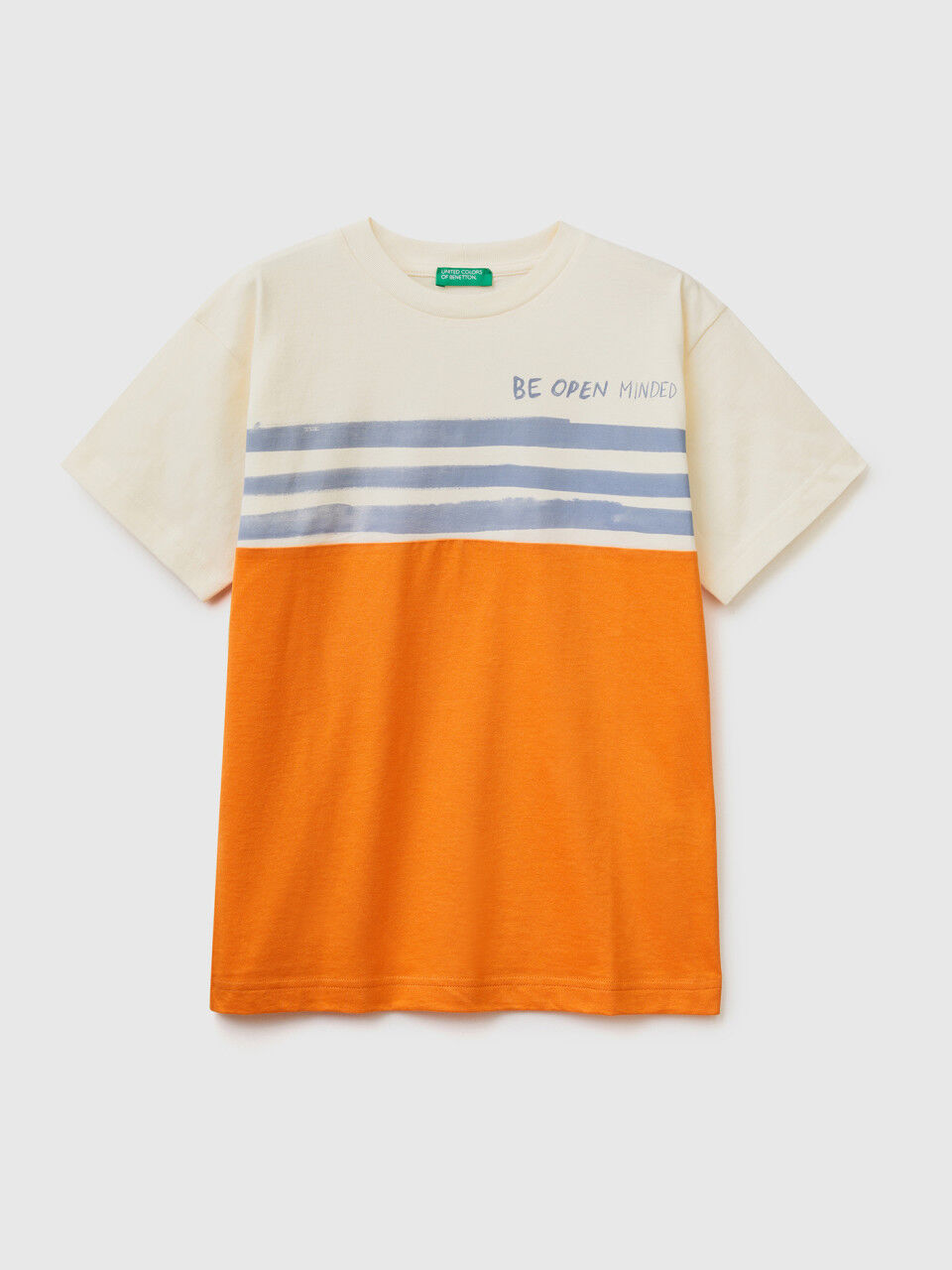 Shirt mit Farbblöcken und Print