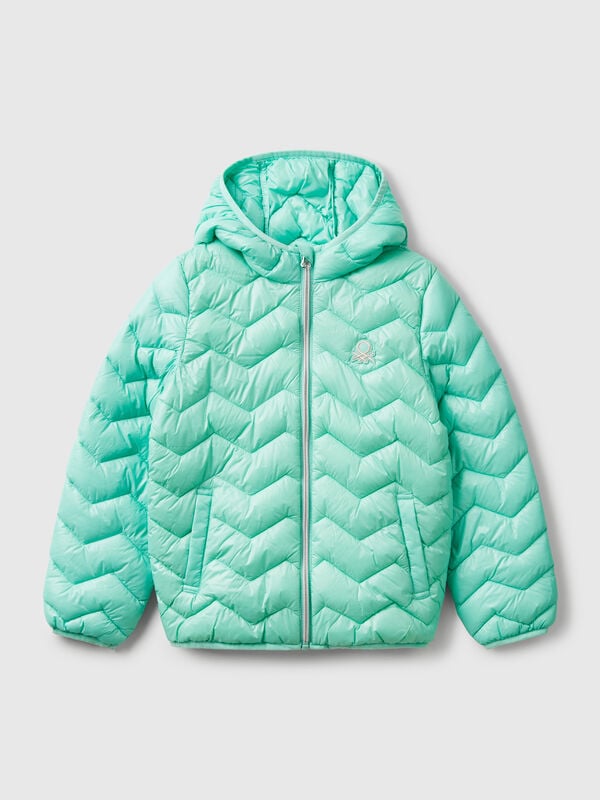 Wattierte Jacke mit Kapuze Mädchen