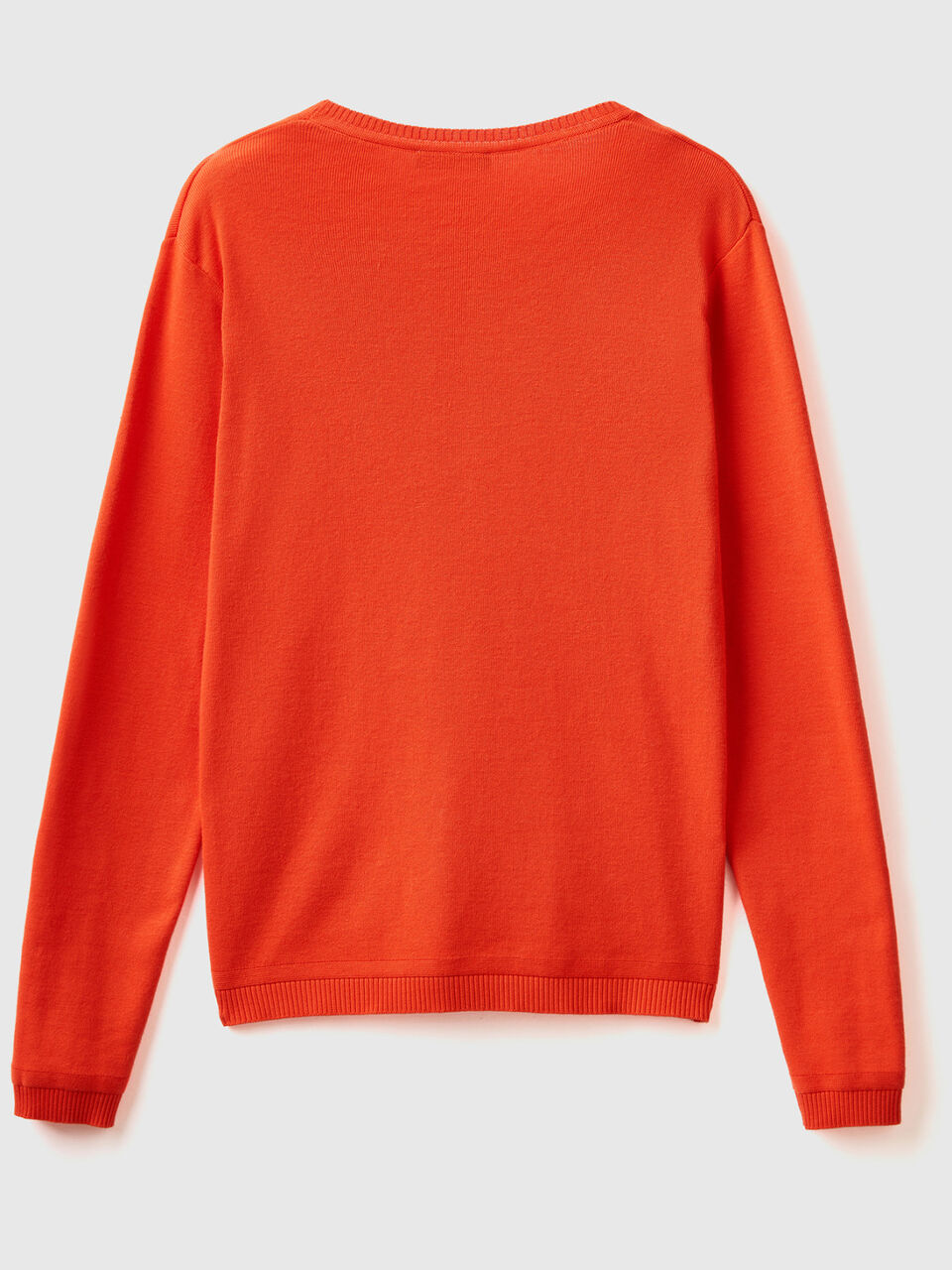 Pullover mit rundem Ausschnitt aus reiner Baumwolle image number 2