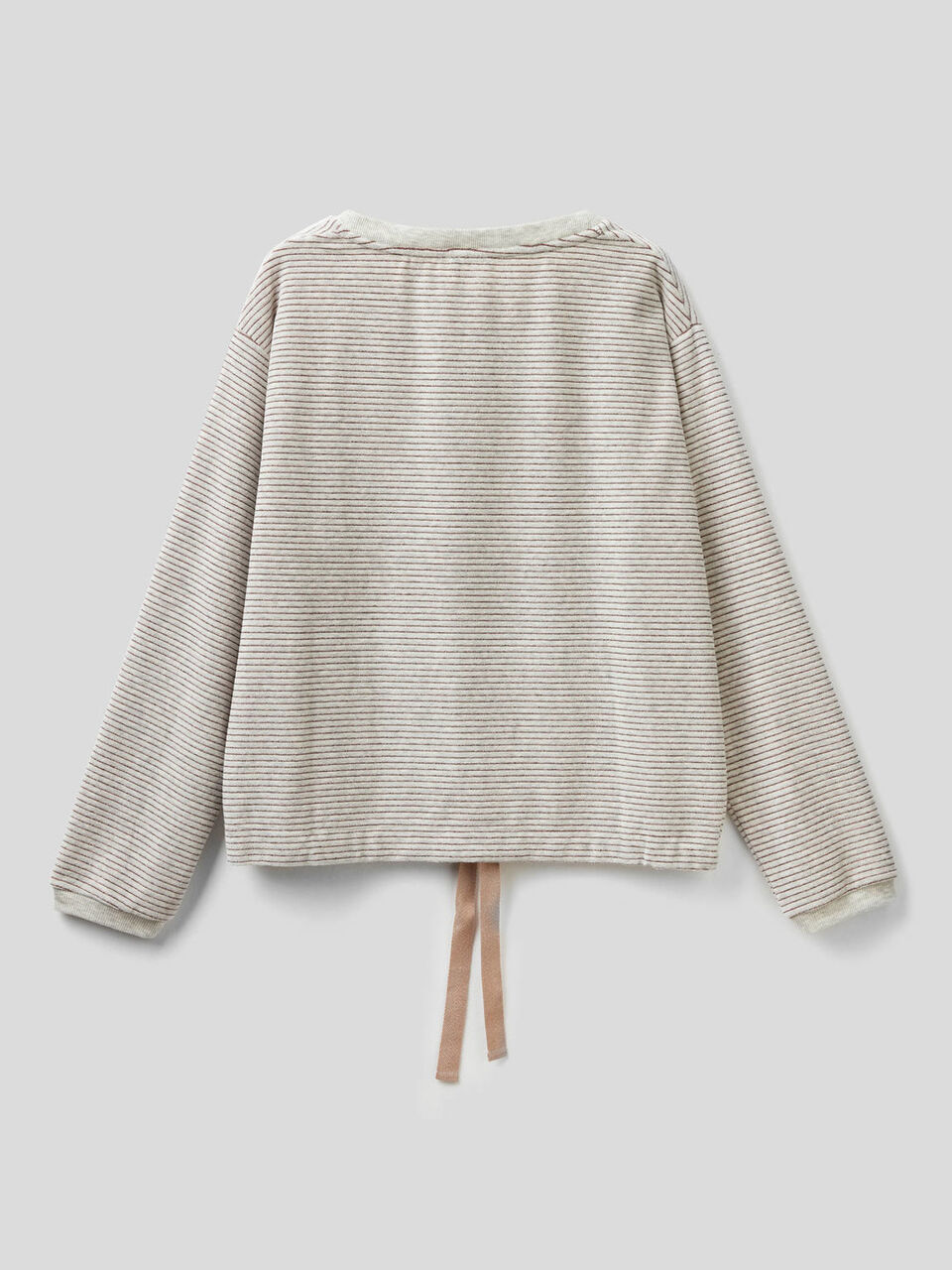 Gestreifter Chenille-Pullover image number 2