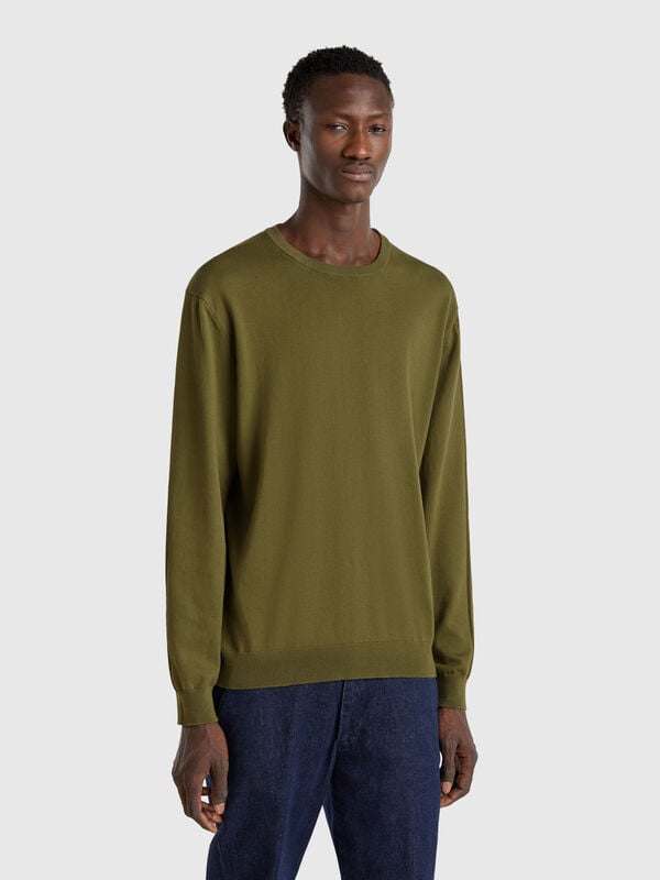 Pullover aus 100% Baumwolle mit Rundhalsausschnitt  Herren