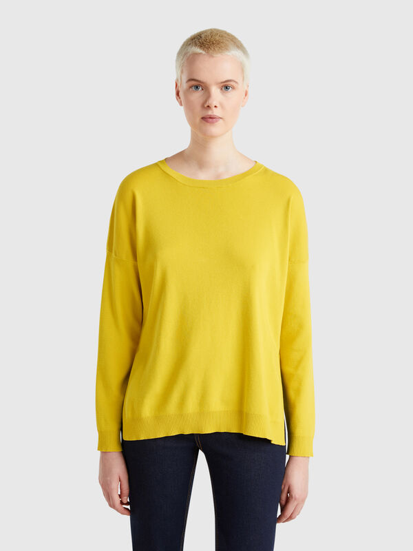 Over-Fit-Pullover aus Baumwolle Damen