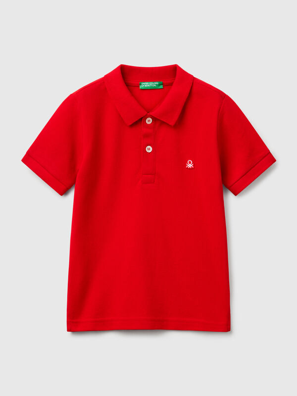 Kurzarm-Poloshirt aus reiner Baumwolle Jungen