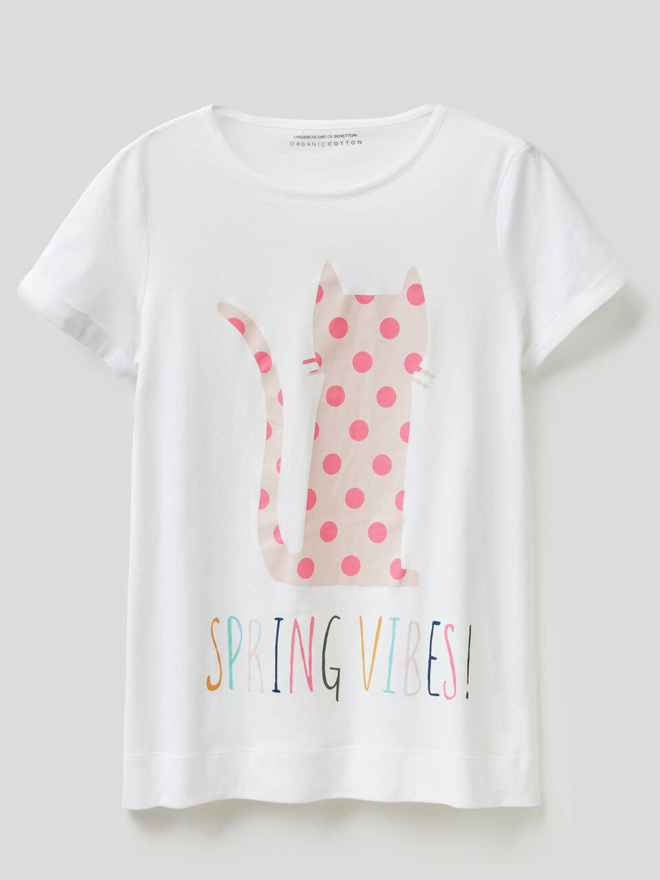 T-Shirt mit Print und Schlitzen image number 1