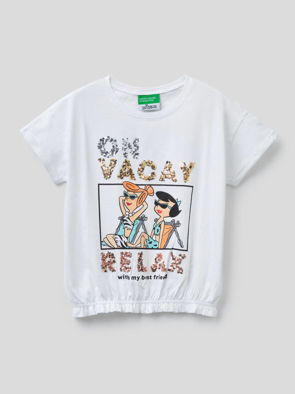 Cropped-T-Shirt Familie Feuerstein image number 1