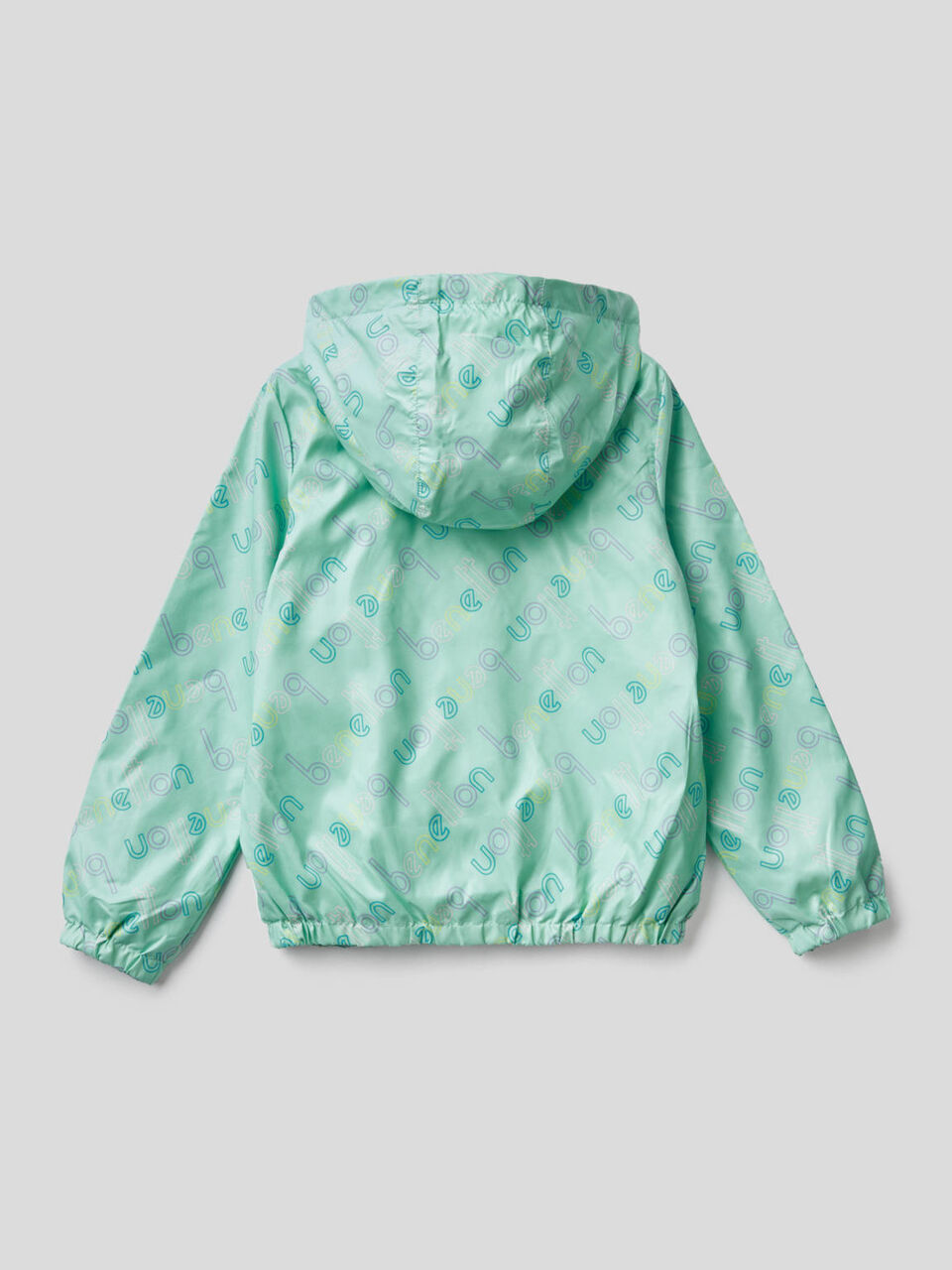 Jacke aus technischem Stoff mit Kapuze image number 2