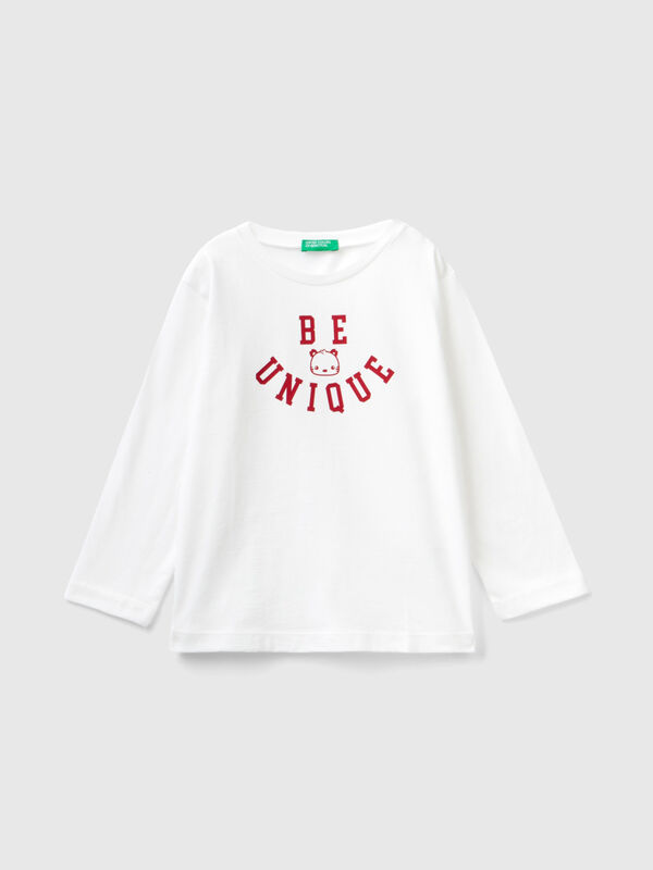 T-Shirt mit aufgedrucktem Slogan