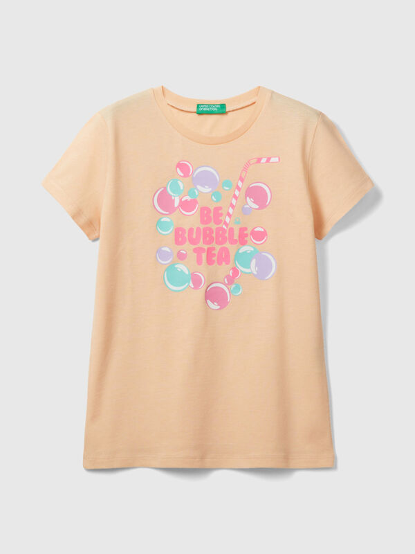 Shirt mit fluoreszierenden Details Mädchen