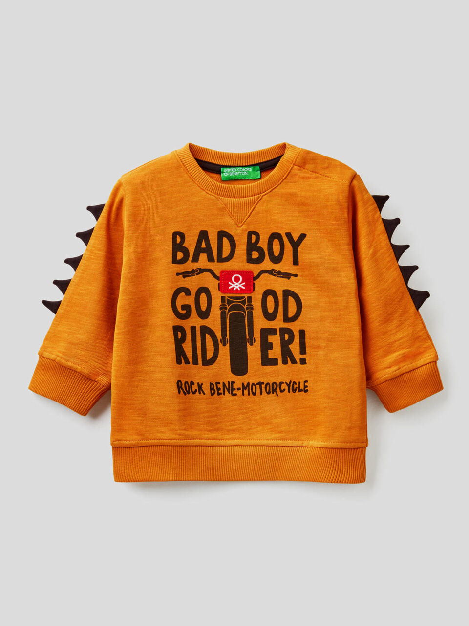 Sweatshirt aus 100% Baumwolle mit 3D-Applikationen image number 1