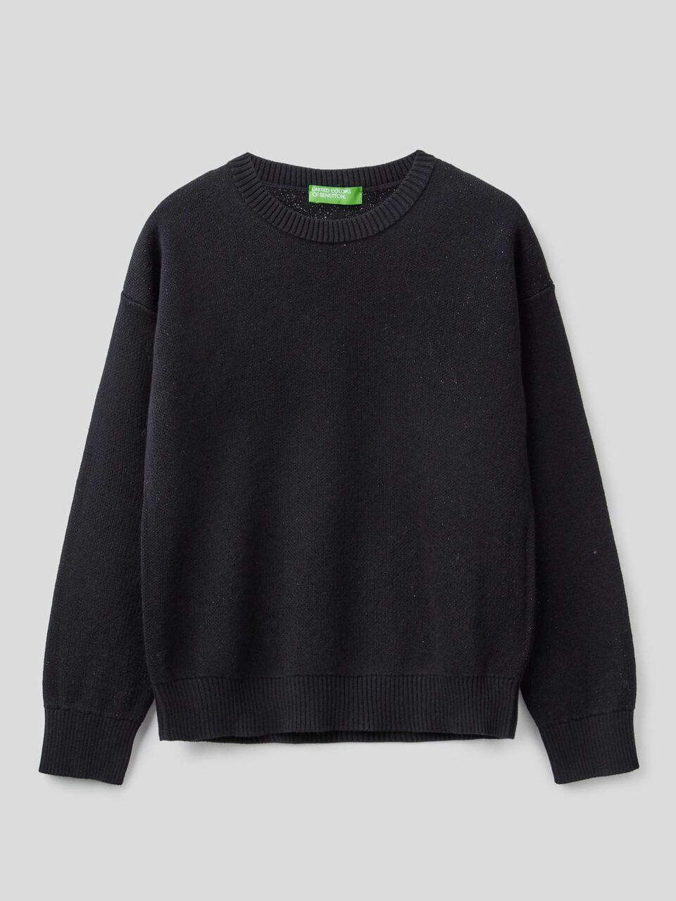 Pullover mit Rundausschnitt und Intarsienarbeit image number 1