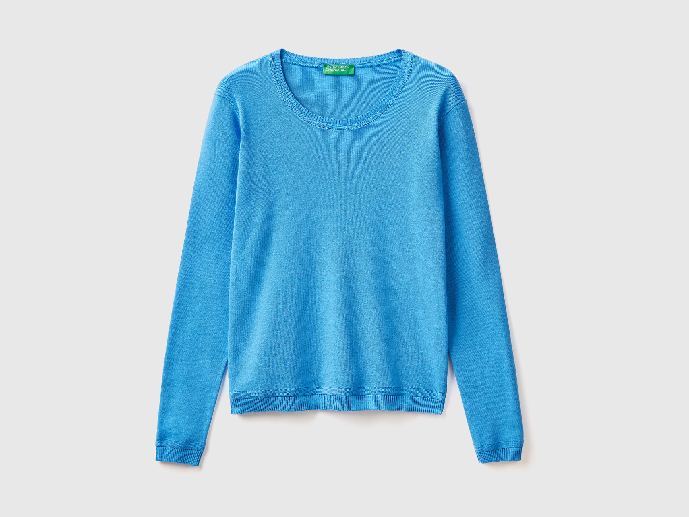 Pullover mit rundem Ausschnitt aus reiner Baumwolle image number 4
