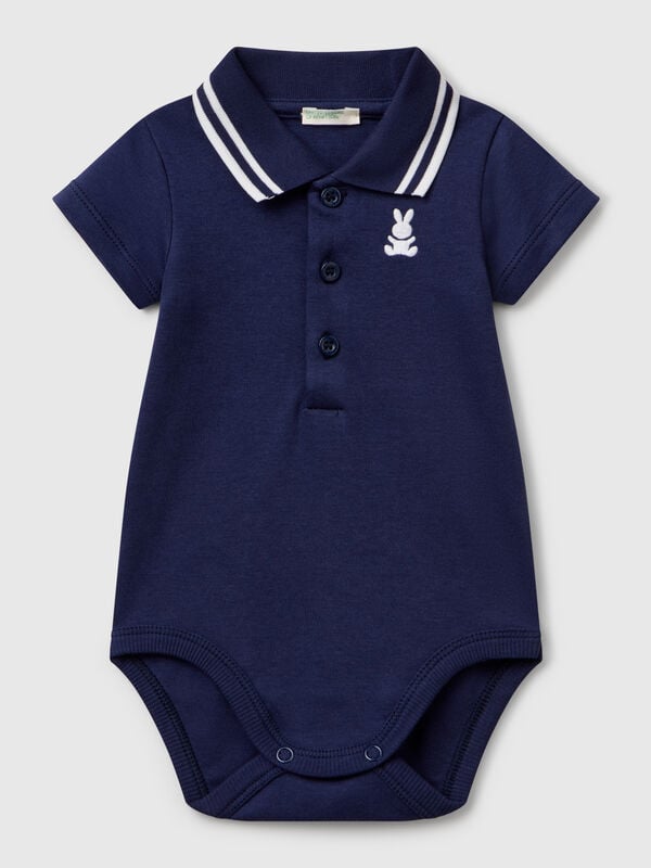 Polo-Body aus Baumwolle Newborn