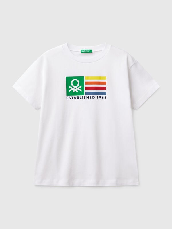 Kurzarm-T-Shirt aus 100% Baumwolle Jungen