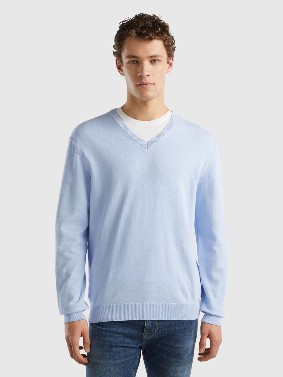 Herren pullover v ausschnitt lila online