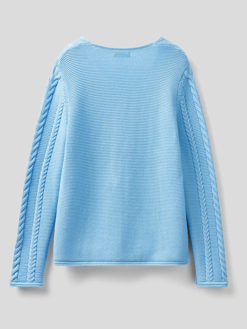Pullover aus reiner Baumwolle mit Flechtmuster image number 2