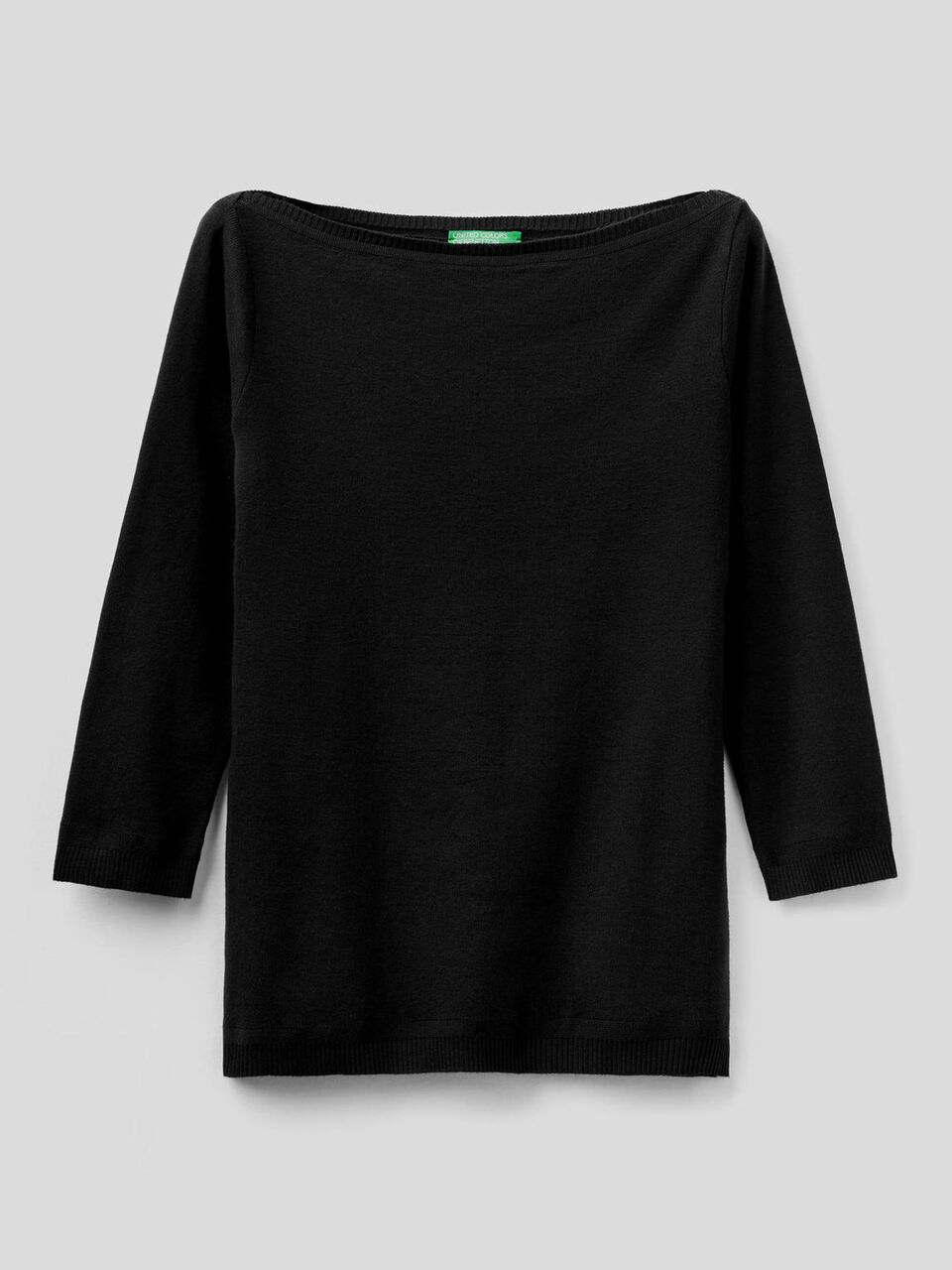Pullover aus 100% Baumwolle mit U-Boot-Ausschnitt image number 1