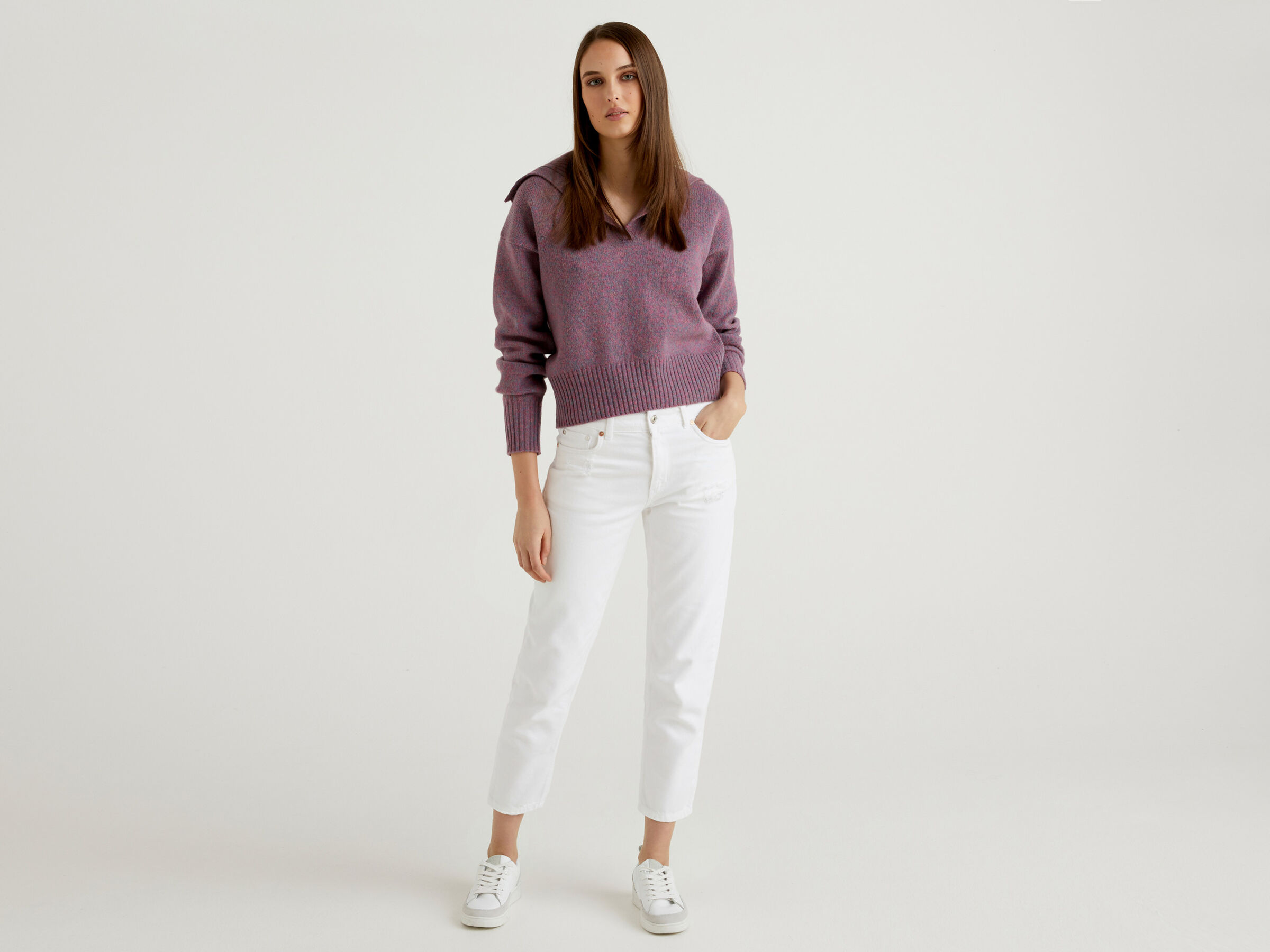 Polo aus reinem Shetland-Wolltrikot image number 3
