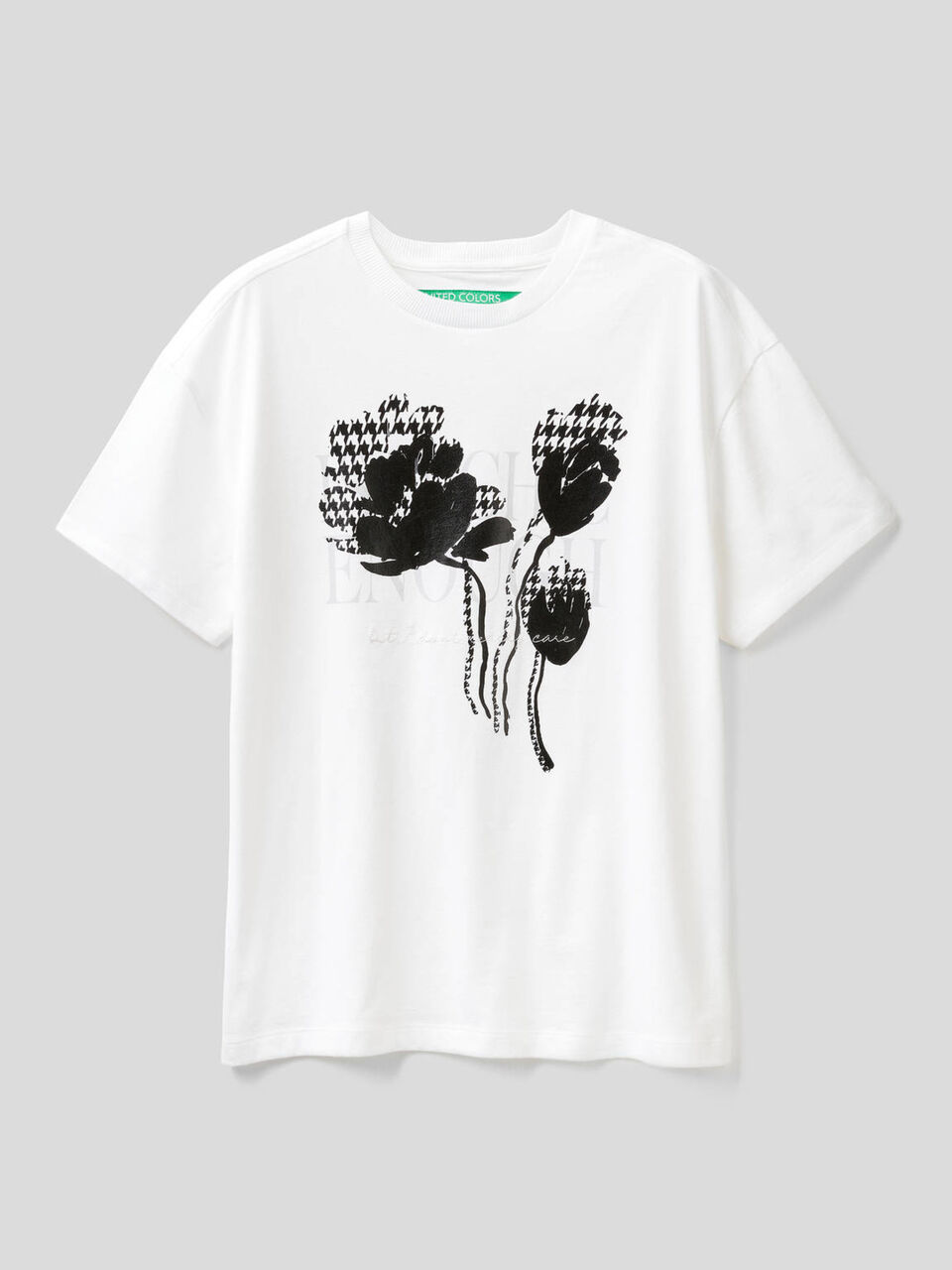 T-Shirt mit Print und Stickerei image number 1