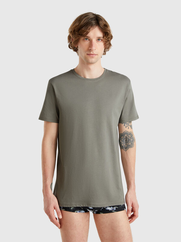 Langstapeliges T-Shirt aus Baumwolle Herren