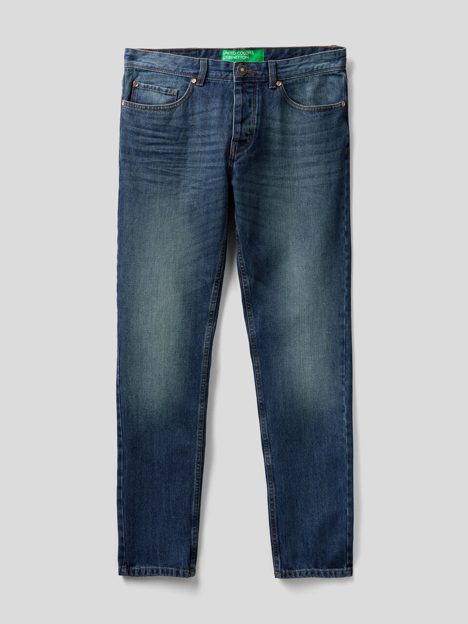 Straight-Leg-Jeans in 100% Baumwolle image number 1