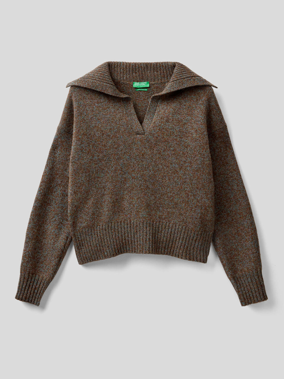 Polo aus reinem Shetland-Wolltrikot image number 1