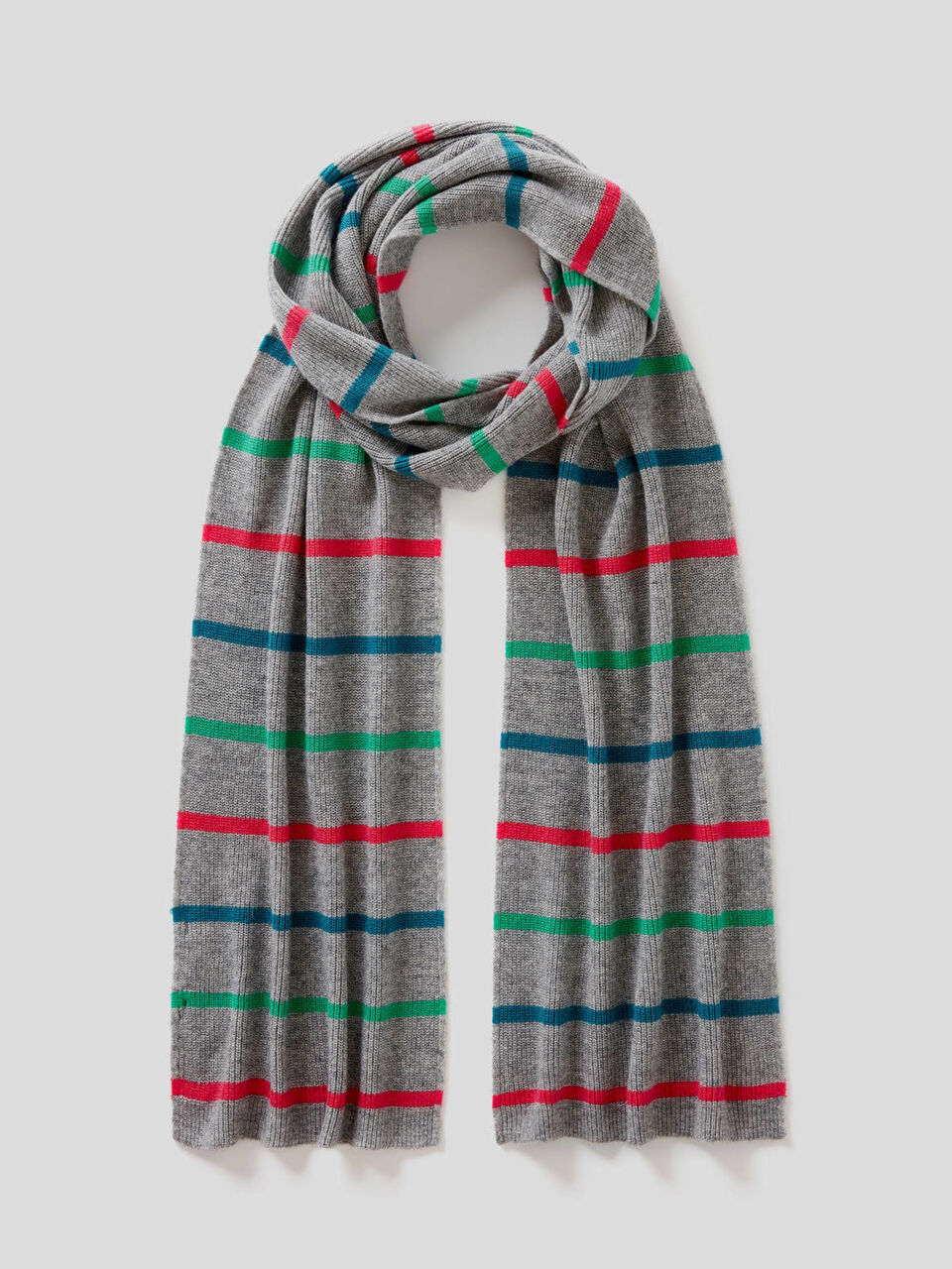 Gestreifter Schal aus Wolle und Cashmere image number 1