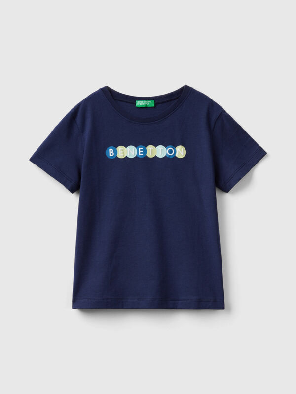 T-Shirt aus 100% Bio-Baumwolle mit Print Jungen