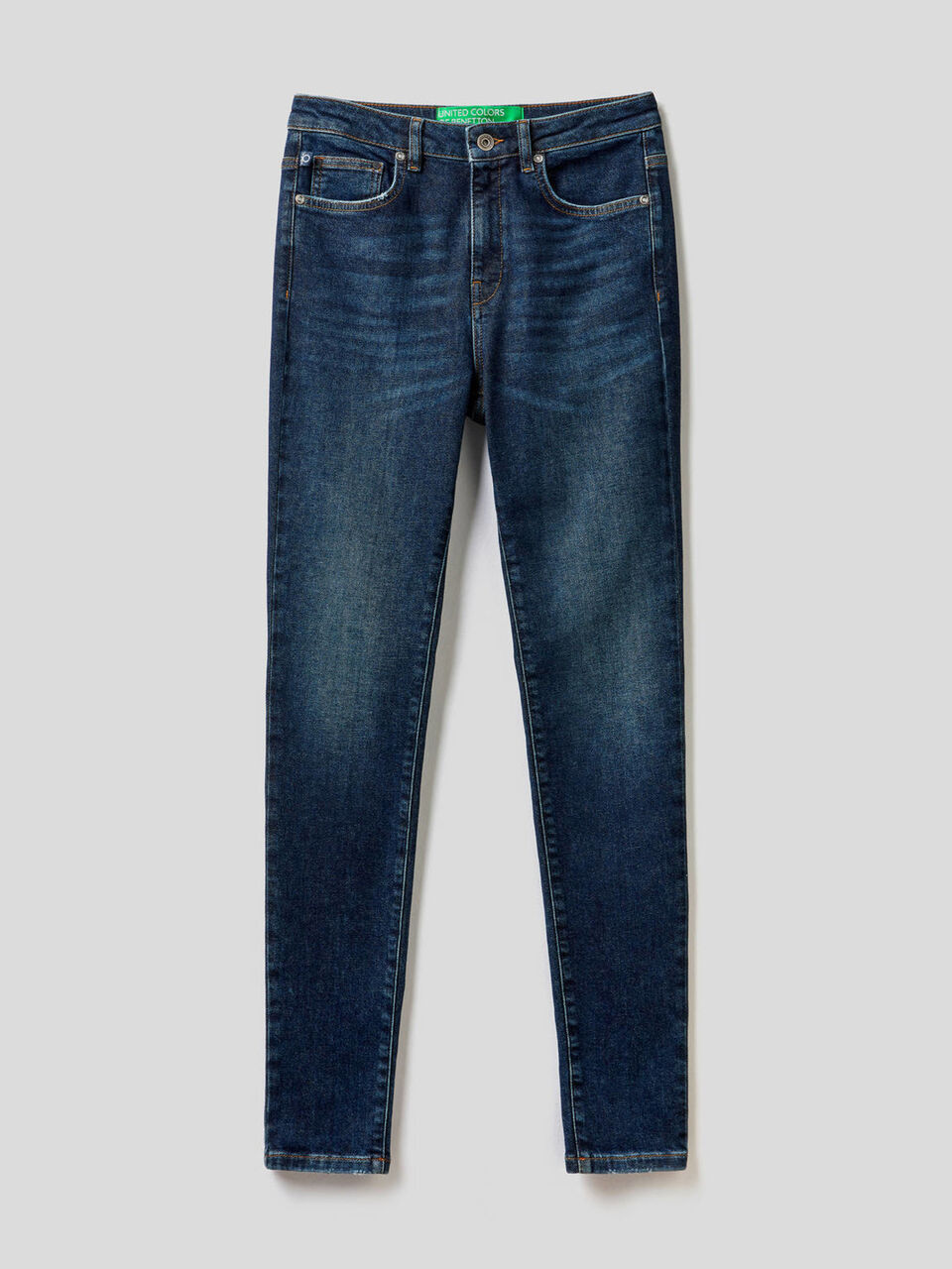 Skinny-Fit Jeans mit hohem Bund image number 1