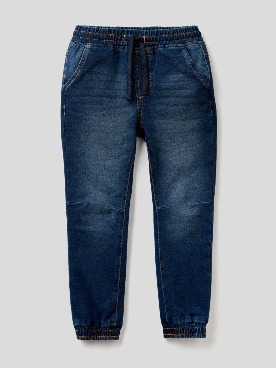 Sportliche Hose aus Sweatstoff mit Denim-Effekt image number 1