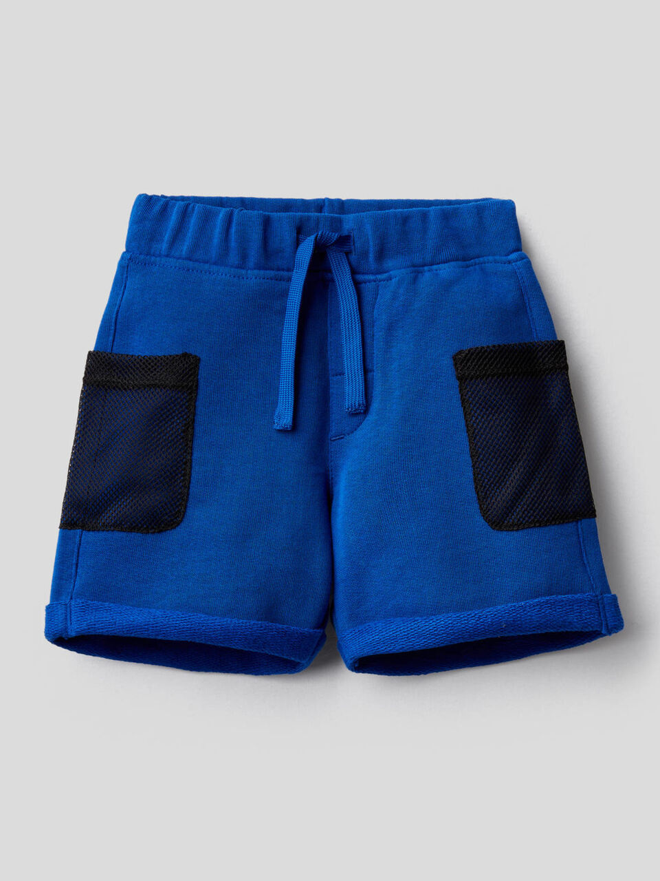 Bermuda aus Sweatstoff mit Taschen aus Netzstoff image number null