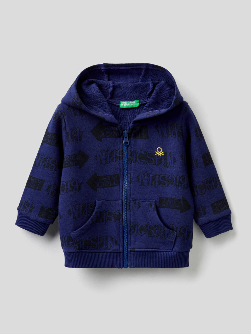 Sweatshirt aus reiner Baumwolle mit Print image number 1