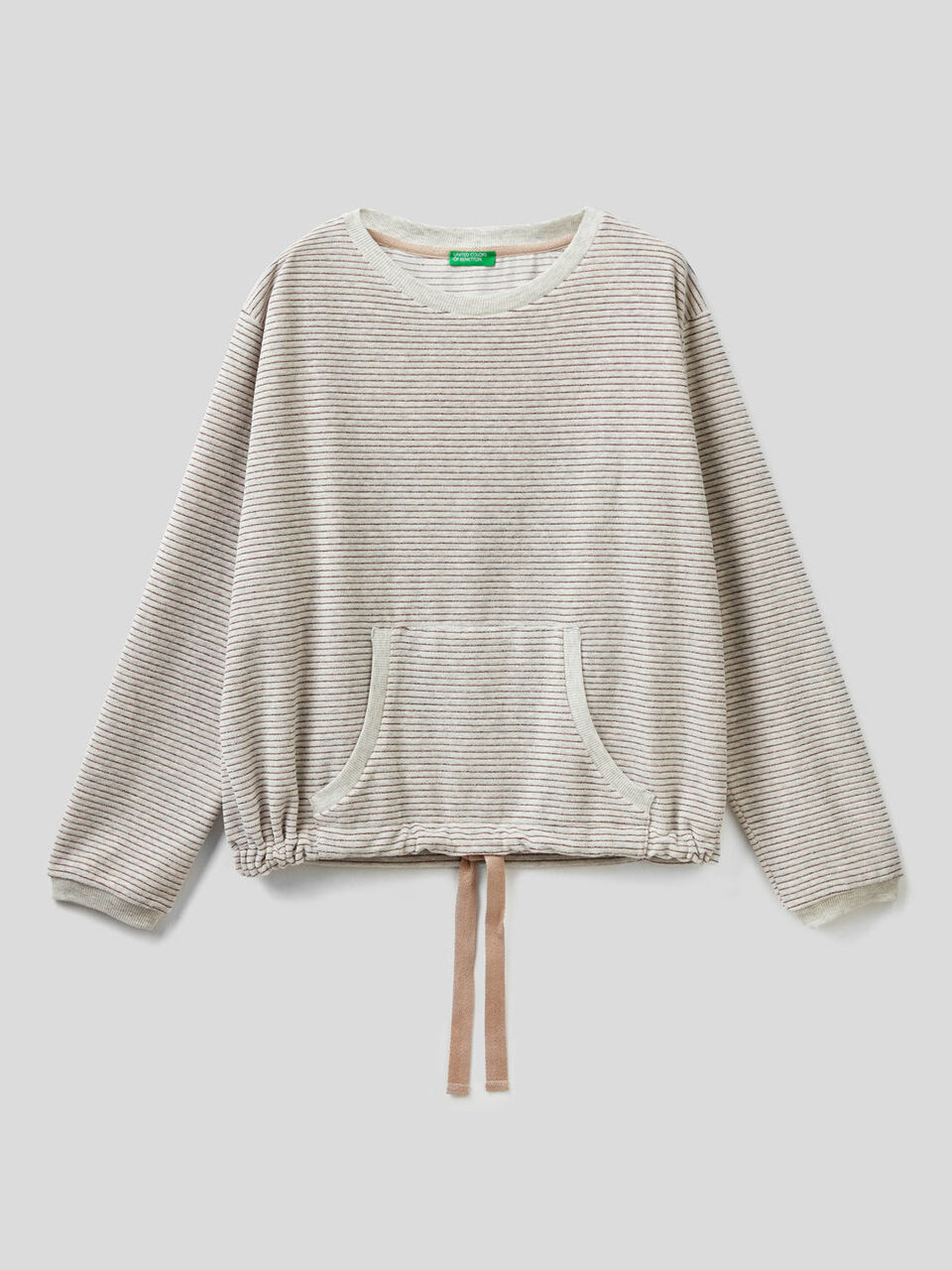 Gestreifter Chenille-Pullover image number 1