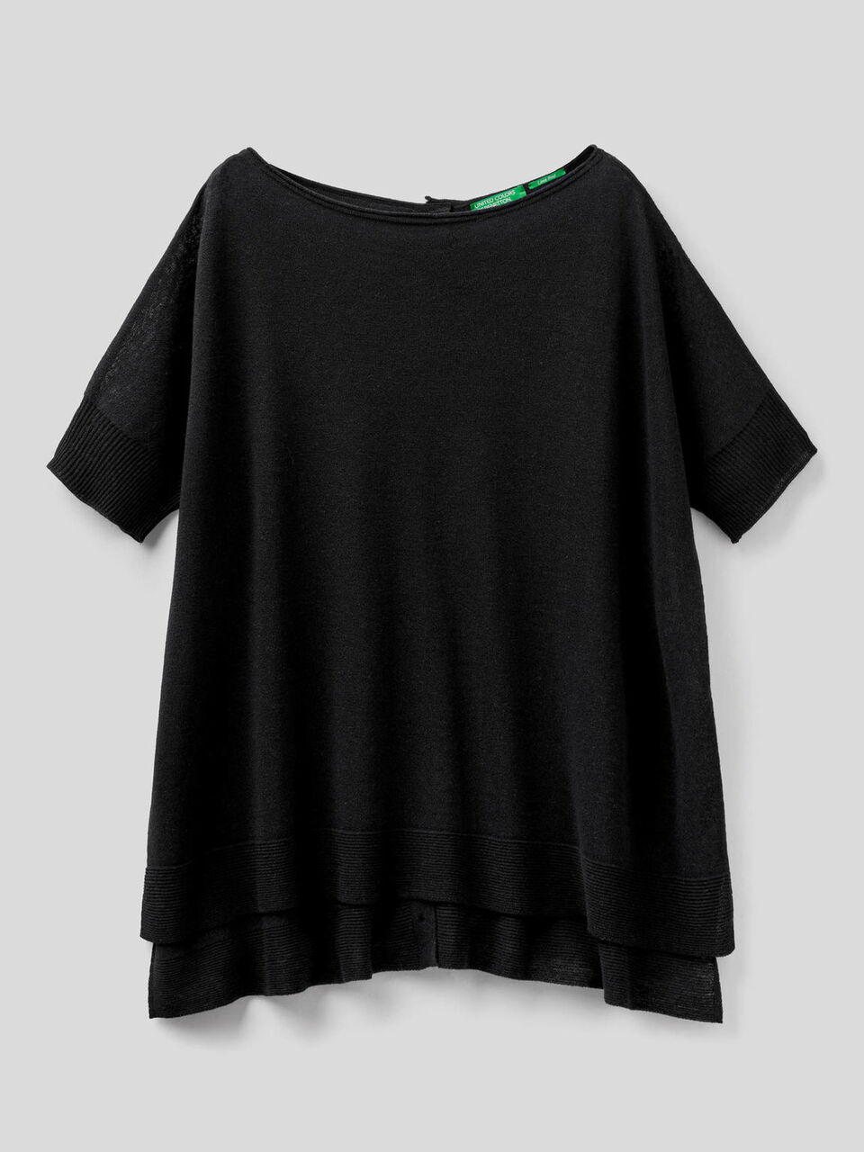 Oversize-Pullover mit kurzen Ärmeln image number 1