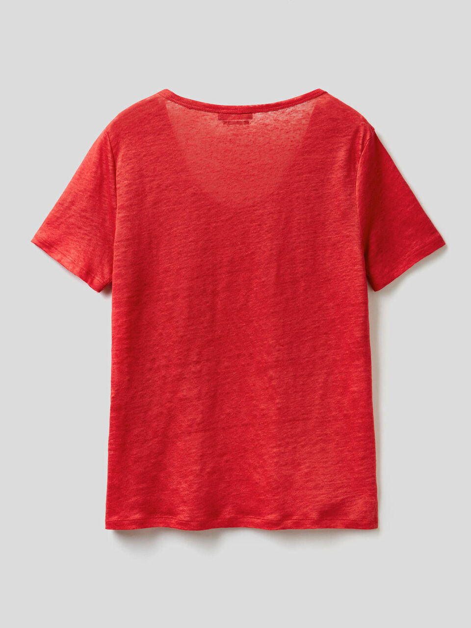 T-Shirt in reinem Leinen mit Rundausschnitt image number 2