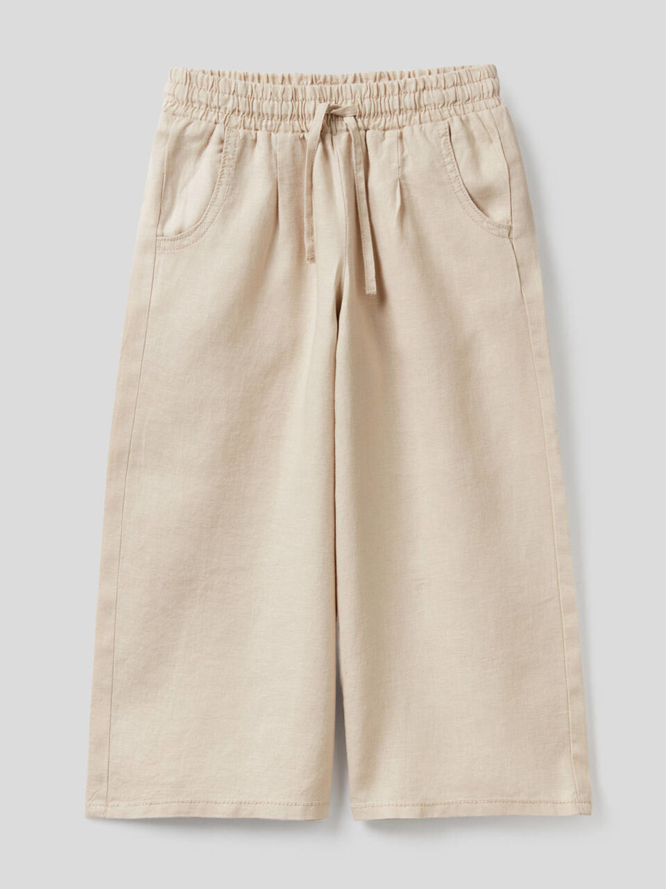 Weite Hose aus 100% Leinen image number 1