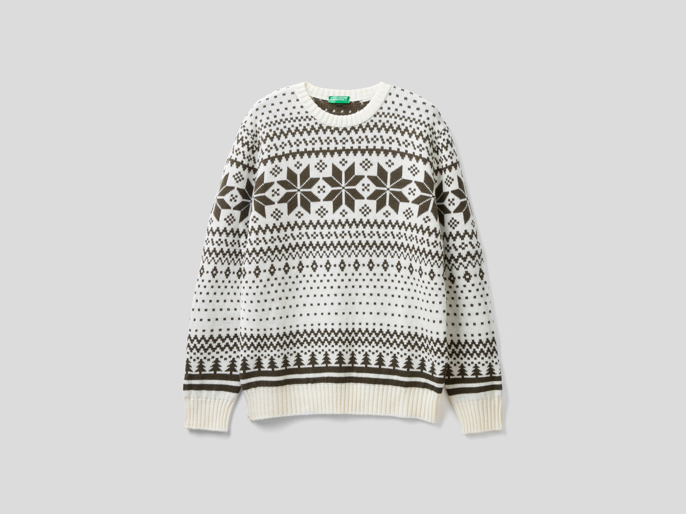 Jacquard-Pullover in einer Wollmischung image number 4