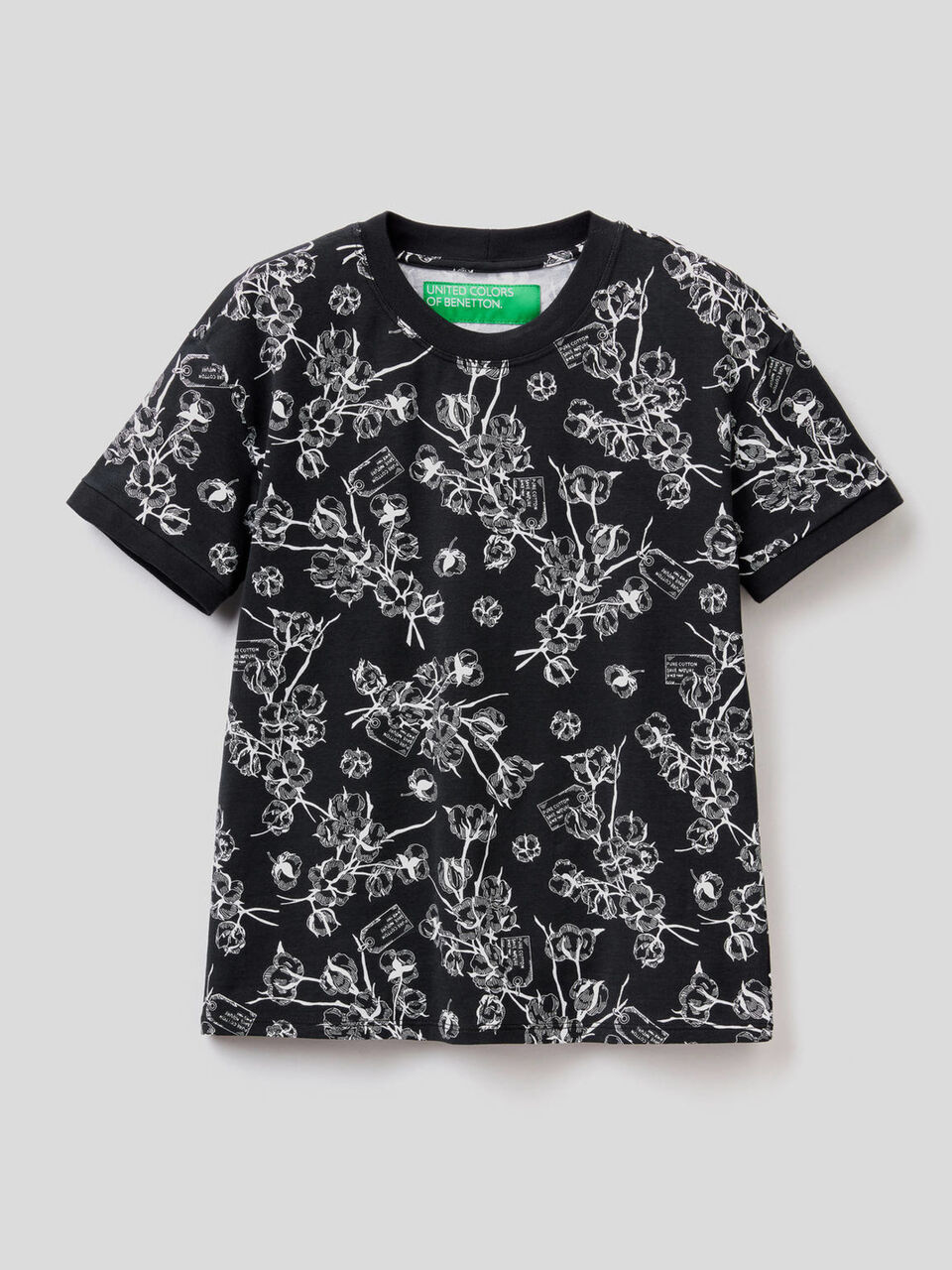 T-Shirt aus stretchiger Baumwolle mit Print image number 1