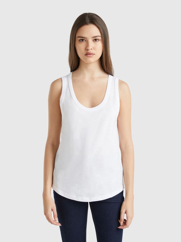 Leichtes Tanktop aus Baumwolle Damen