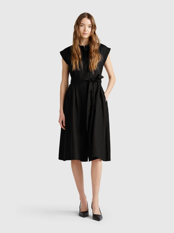Hemdkleid aus reinem Leinen Damen