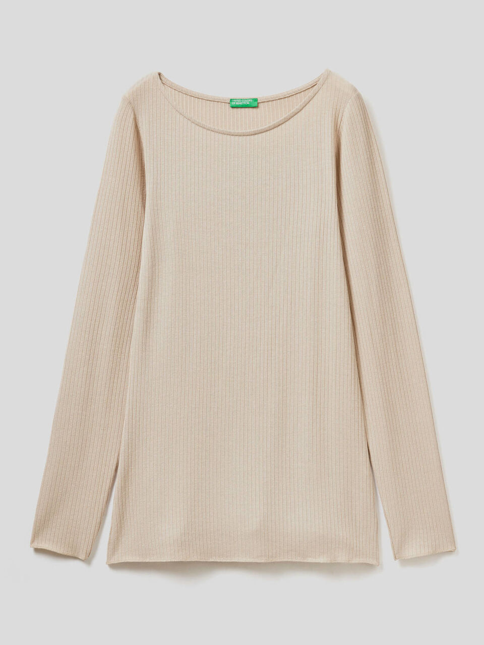 Langärmeliges T-Shirt aus gemischtem Cashmere image number 1
