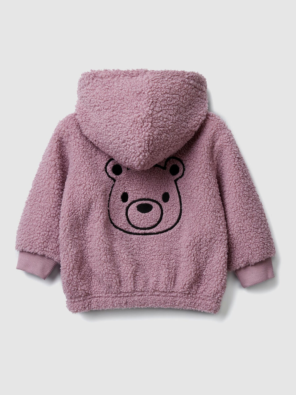 Sweatshirt aus Fleece mit Stickerei am Rücken image number 2
