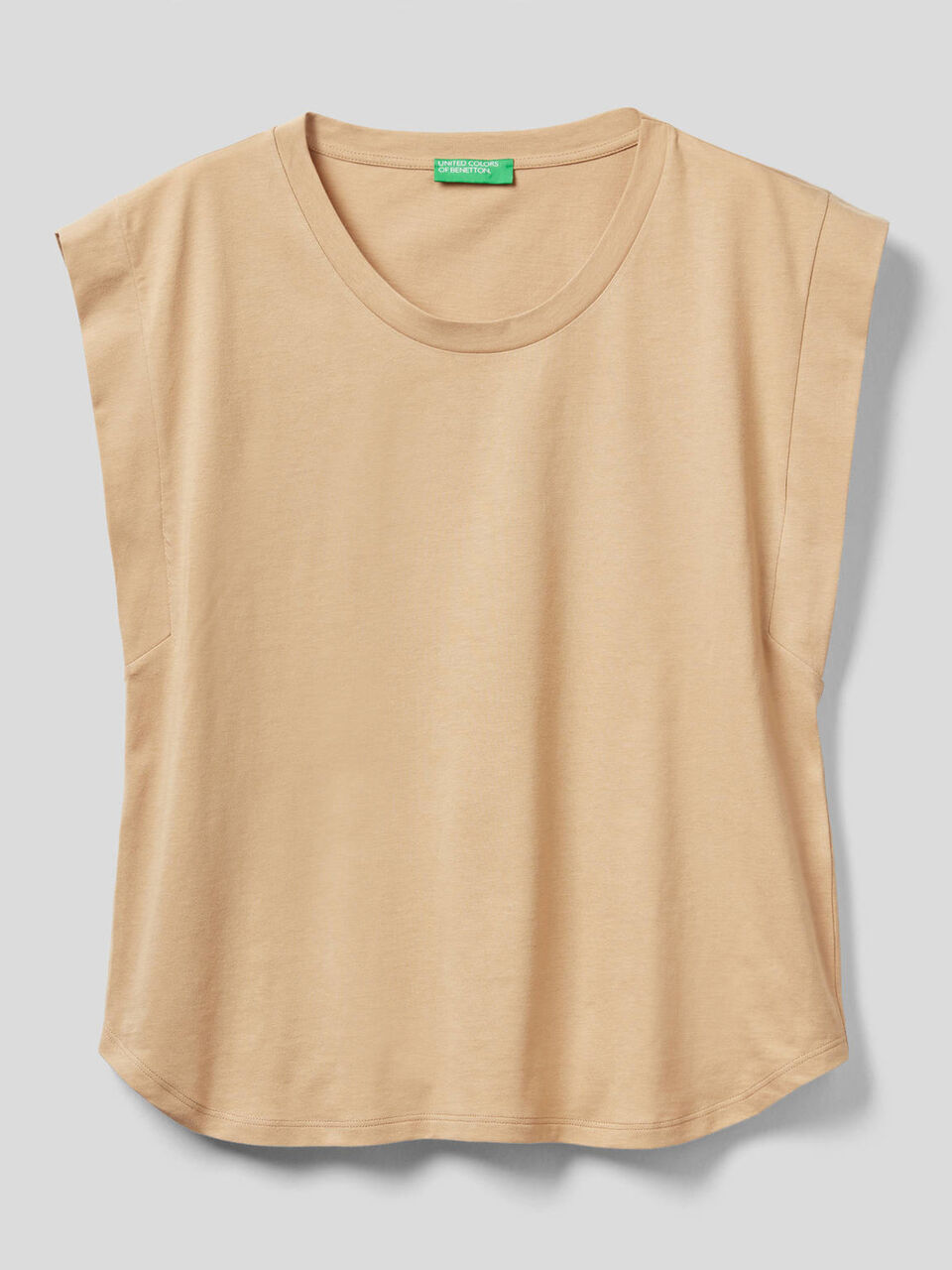 T-Shirt aus Baumwolle mit Flügelärmeln image number 1