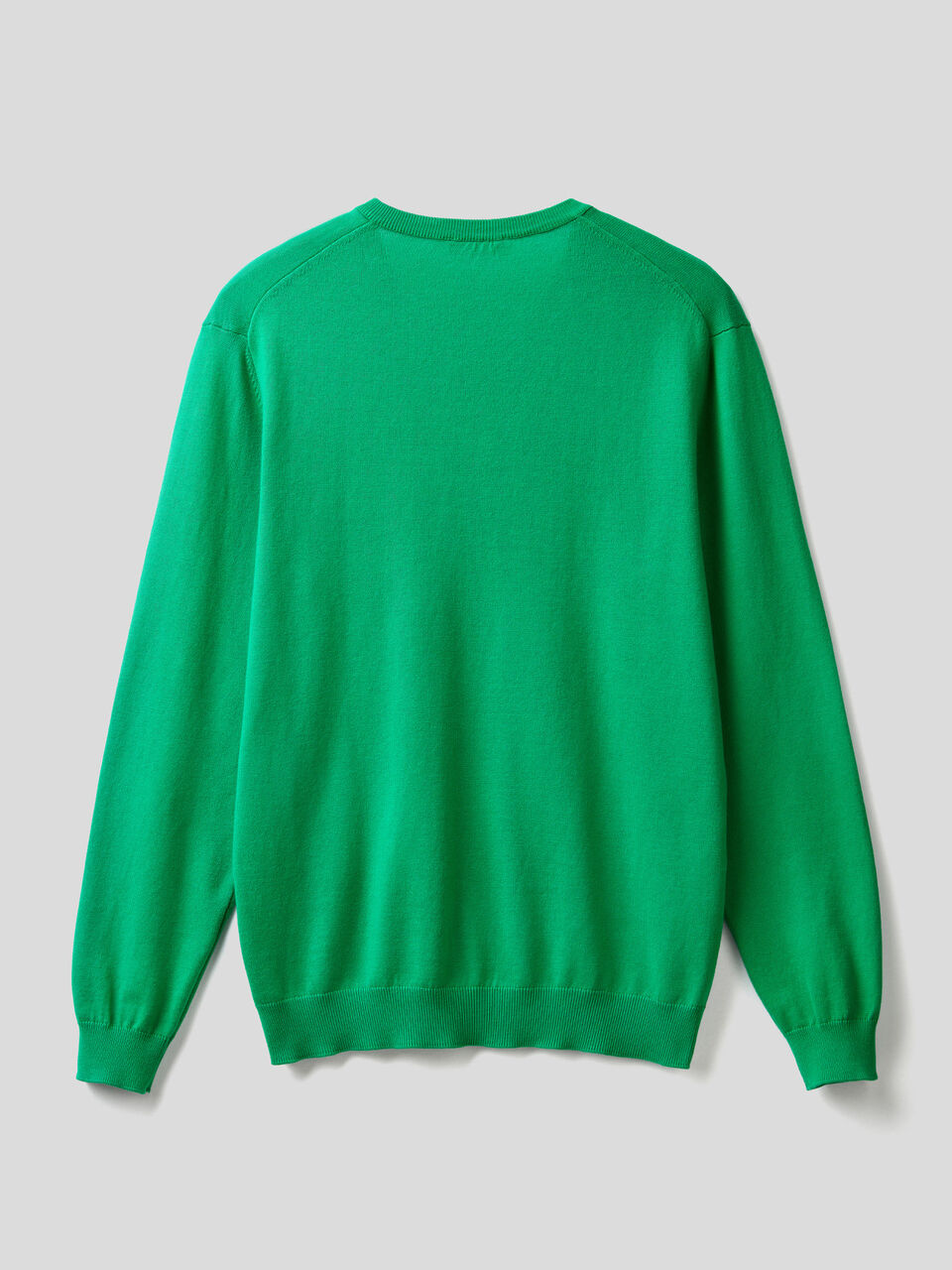 Pullover aus reiner Baumwolle mit V-Ausschnitt image number 2