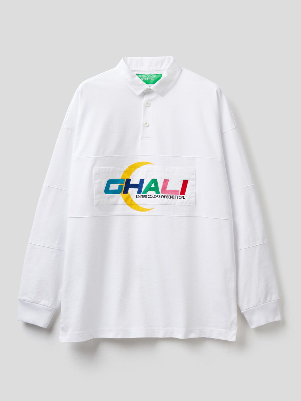 Unisex-Polo mit aufgesticktem Ghali-Schriftzug image number 1
