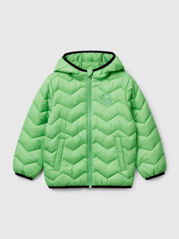 Gepolsterte Jacke mit Kapuze Jungen