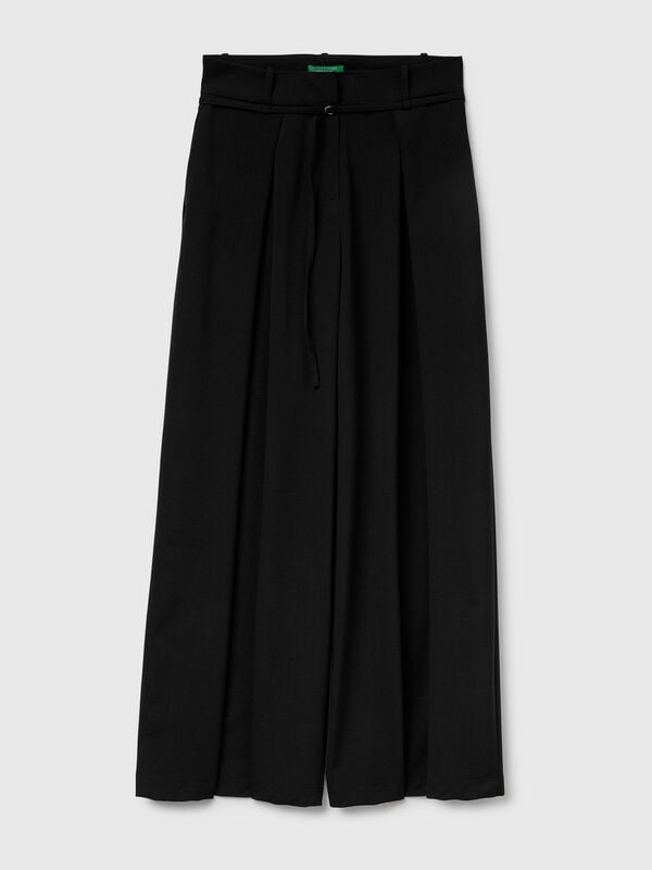 Flanellhose mit Gürtel Damen